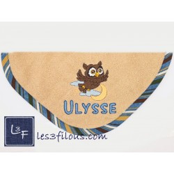 Maman Hibou Drap de Bain Brodé et Personnalisé DRA-014