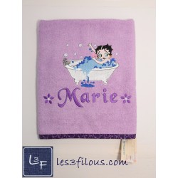 Betty Boop Drap de Bain Brodé et Personnalisé DRA-175
