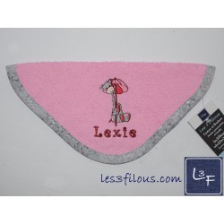 Girafe et Poules  Couverture Ultra-Douce Brodée et Personnalisée CUD-091