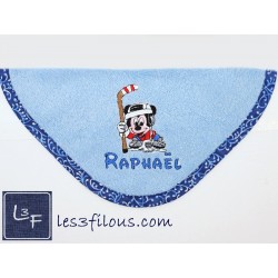 Hockey Mickey Drap de Bain Brodé et Personnalisé DRA-029