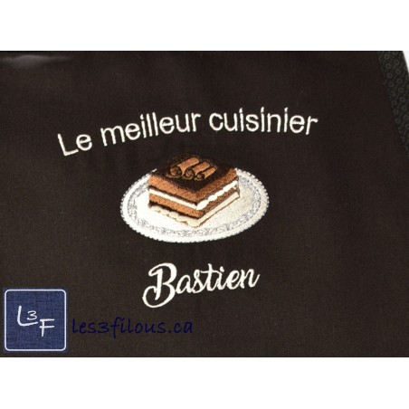 Tiramisu Gateau Choix de Broderie pour Tablier