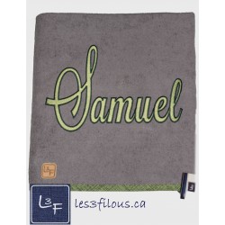 Prénom Logo Drap de Bain Brodé et Personnalisé DRA-144