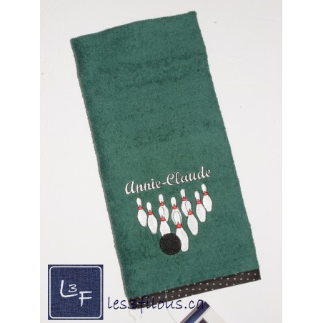 Quilles Serviette de Bowling BOW-014