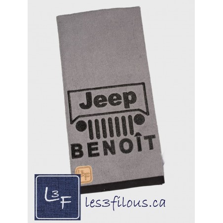 Jeep Auto Camion Essuie-mains Brodé Personnalisé ESS-025