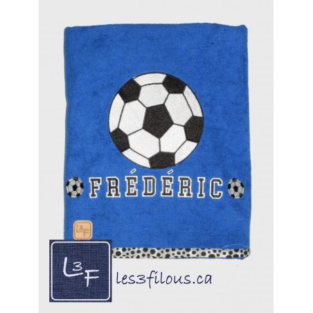 Ballon de Soccer Drap de Bain Brodé et Personnalisé DRA-058