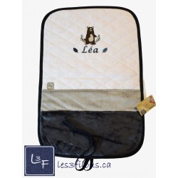 Renard Ours Foret Serviette Capuchon Brodée et Personnalisée DOU-071