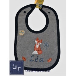 Renard Ours Foret Serviette Capuchon Brodée et Personnalisée DOU-071