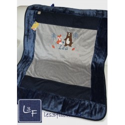 Ours Foret Doudou Étiquettes Brodé et Personnalisé ETI-009