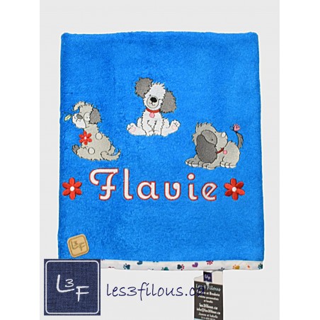 Chiens Drap de Bain Brodé et Personnalisé DRA-048