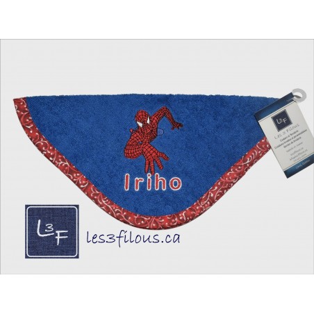 Spiderman Débarbouillette Brodée et Personnalisée  DEB-084