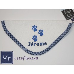Loup Serviette Capuchon Brodée et Personnalisée DOU-066