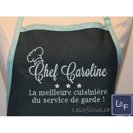 Texte aux Choix  Choix de Broderie pour Tablier