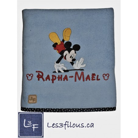 Mickey Drap de Bain Brodé et Personnalisé DRA-149