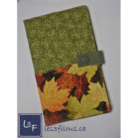Protège Carnet de Santé Personnalisé avec attache, Feuillage D'automne SAN-014