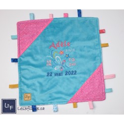 Papillons Doudou Étiquettes Brodé et Personnalisé ETI-012