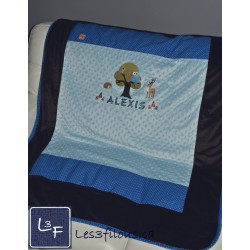 Foret Couverture Ultra-Douce Brodée et Personnalisée CUD-024