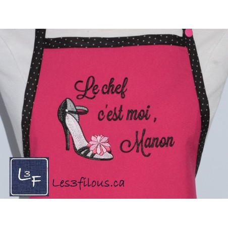 Soulier Chaussure Talon Haut Choix de Broderie pour Tablier