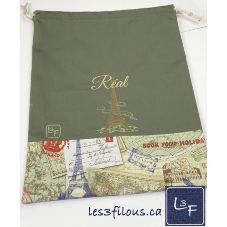 Sac à souliers Tour Eiffel Paris SAS-010