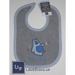 OURS Débarbouillette Brodée et Personnalisée DEB-090