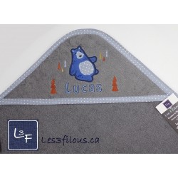 OURS Débarbouillette Brodée et Personnalisée DEB-090