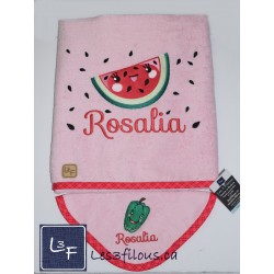 Melon d'eau Drap de Bain Brodé et Personnalisé DRA-157