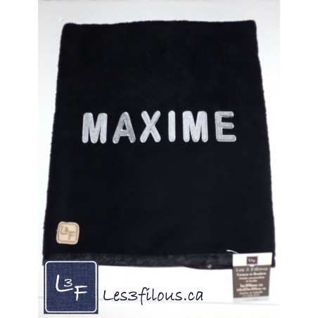 Prénom Logo Drap de Bain Brodé et Personnalisé DRA-160