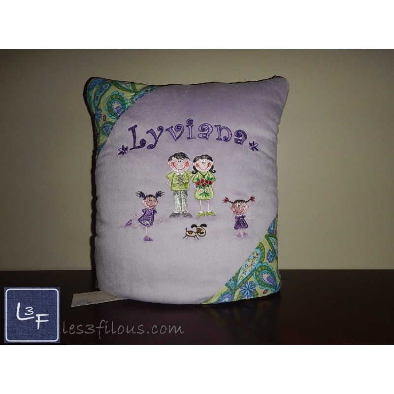 Coussin Couverture Famille CC-022