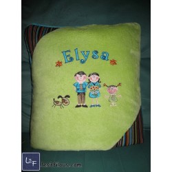 Coussin Couverture Famille CC-022