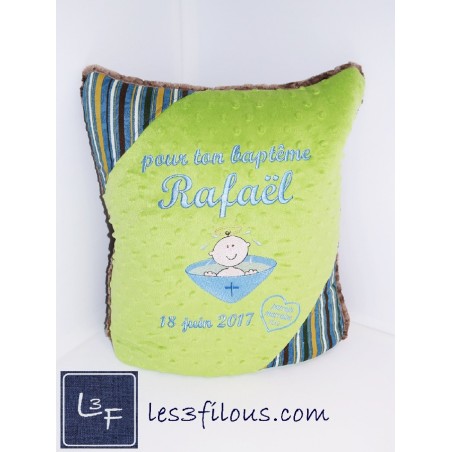 Coussin Couverture Baptême EVE-001