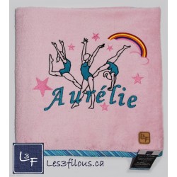 Gymnastique Drap de Bain Brodé et Personnalisé DRA-084