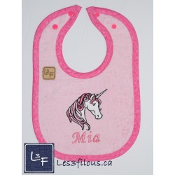 Licorne Serviette Capuchon Brodée et Personnalisée DOU-047