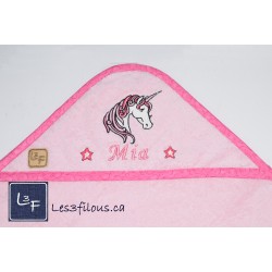 Bavette Licorne Brodée et Personnalisée BAV-060