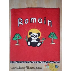 Panda Drap de Bain Brodé et Personnalisé DRA-069