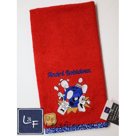 Serviette de Bowling Quilles Peureuses BOW-024