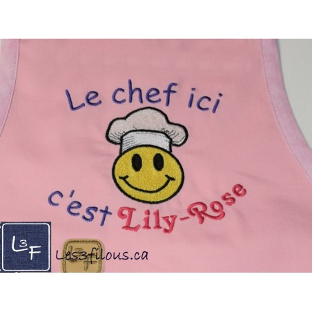 Chef C'Est MOI Choix de Broderie pour Tablier