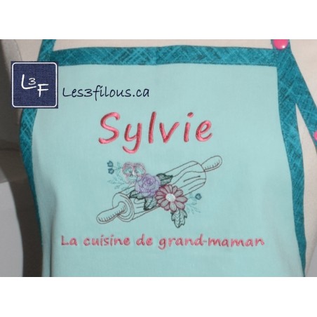Patisserie Rouleau à pâte Choix de Broderie pour Tablier EXT-011