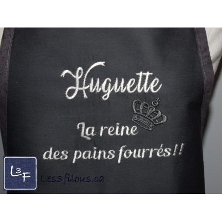 La reine des pains fourrés Choix de Broderie pour Tablier EXT-005