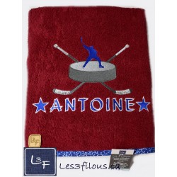 Hockey Drap de Bain Brodé et Personnalisé DRA-028