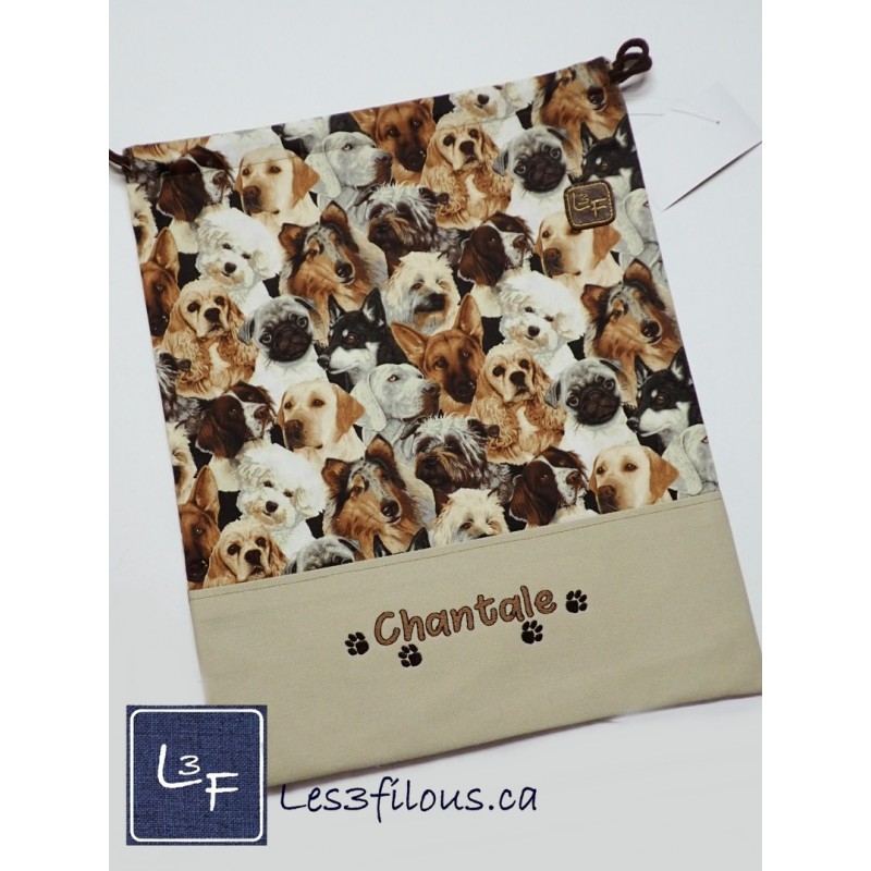 Sac à souliers Chiens SAS-028