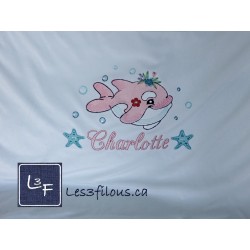 Baleine Couverture Ultra-Douce Brodée et Personnalisée CUD-101