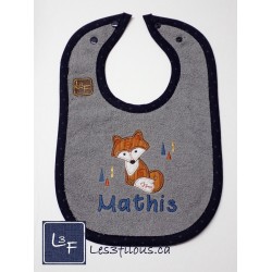 Renard Bavoir Brodé Personnalisé  BAV-056