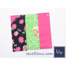 Protège Carnet de Santé  Fleurs SAN-009