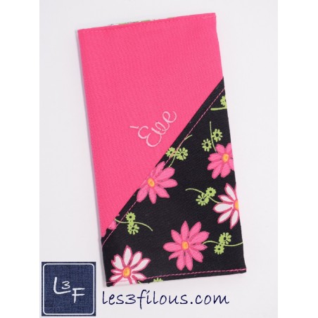 Protège Carnet de Santé  Fleurs SAN-009