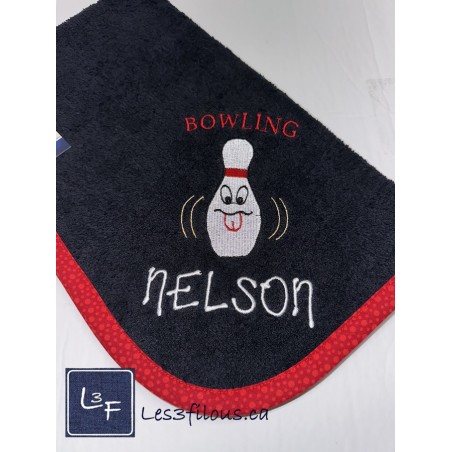 Quille Rieuse Moqueuse Serviette de Bowling  BOW-009
