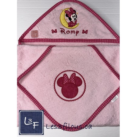 Minnie Serviette Capuchon Brodée et Personnalisée DOU-090
