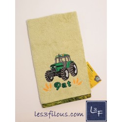 Tracteur Drap de Bain Brodé et Personnalisé DRA-169