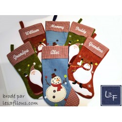 Bas de Noel Service de Broderie  BRO-099