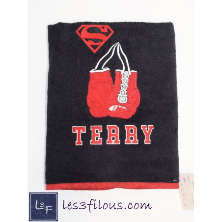 Boxe Sport de Combat Drap de Bain Brodé et Personnalisé DRA-087