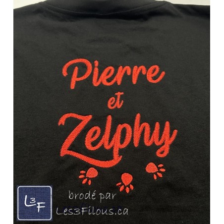 Service de Broderie sur dos de Chandail BRO-118