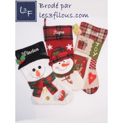 Bas de Noel Service de Broderie  BRO-120